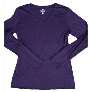 Segments - Women's 100% Merino Long Sleeve Base Layer -Purple, L, has flaw READ